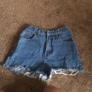 High waisted shorts